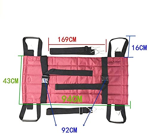 LYLSXY Asientos Acolchados, Banco de Transferencia, Cinturón de Transferencia para Silla de Ruedas Paciente Anciano Elevador de Pacientes Escalera Tabla Deslizante Transferencia Silla de Evacuación d