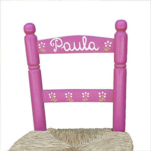 MAKONDO IMPORT-EXPORT Silla Infantil Personalizada 6 Colores 34X30X60 (Rosa)