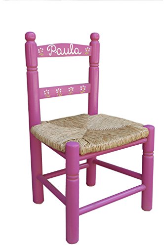 MAKONDO IMPORT-EXPORT Silla Infantil Personalizada 6 Colores 34X30X60 (Rosa)