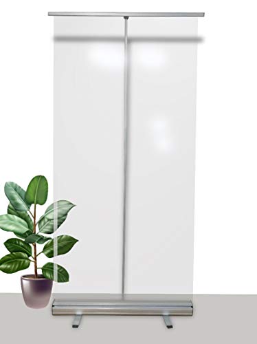 Mampara protectora portátil oficinas y trabajo - Protector móvil 200cm x 100cm - Mampara plegable con funda portátil para transportar