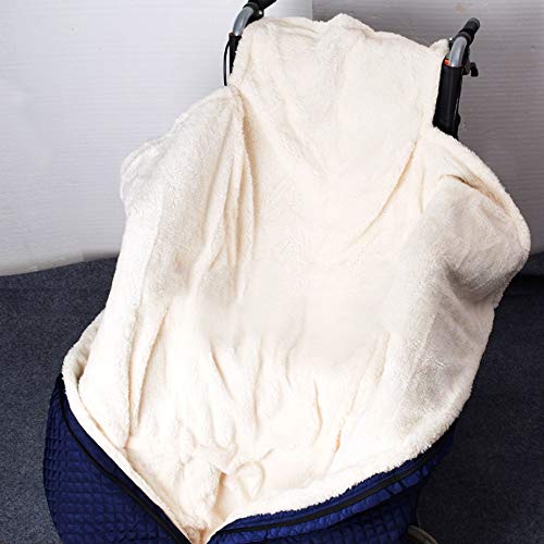 Manta de Invierno para Silla de Ruedas para Adultos, Grueso Cashmere Forro - Resistente al Agua - Antideslizante - Lavable a máquina, Universal para sillas de Ruedas manuales y motorizadas