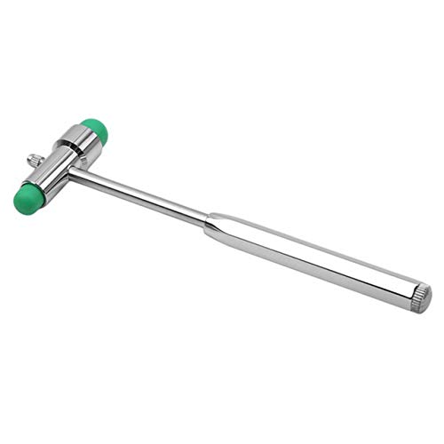 Martillo de Buck Neurológico multifuncional Percussor Reflex de diagnóstico Kit de herramienta médica de martillo de percusión de doble cabeza (Verde) ESjasnyfall