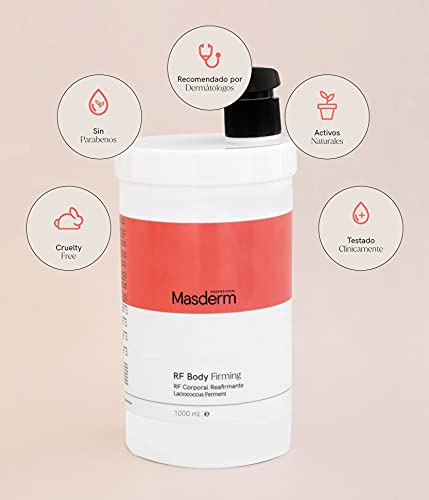 MASDERM | Gel-Crema Corporal Radiofrecuencia Reafirmante Hidratante 1000 ml | Profesional | Mujer | Cavitación | Ultrasonidos | Luz LED |