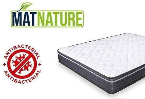 Matnature | Colchón Modelo MatFoam | Altura 21 cm | Colchón Viscosoft Indeformable | Colchón Viscoelástico | Colchón Antibacterial | Todas Las Medidas (90 x 190 cm)