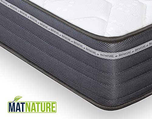 Matnature | Colchón Modelo MatFoam | Altura 21 cm | Colchón Viscosoft Indeformable | Colchón Viscoelástico | Colchón Antibacterial | Todas Las Medidas (90 x 190 cm)