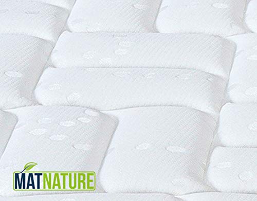 Matnature | Colchón Modelo MatFoam | Altura 21 cm | Colchón Viscosoft Indeformable | Colchón Viscoelástico | Colchón Antibacterial | Todas Las Medidas (90 x 190 cm)