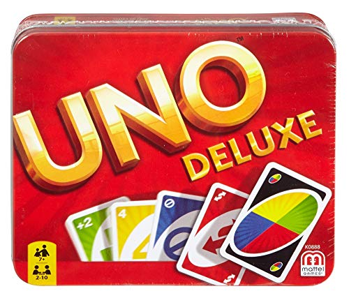 Mattel Games UNO Deluxe, juego de cartas (Mattel K0888)