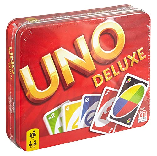 Mattel Games UNO Deluxe, juego de cartas (Mattel K0888)