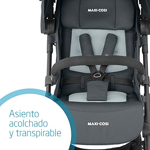 Maxi-Cosi Lara 2, Silla Paseo Ligera y Compacta, Reclinable y Plegable Con Plegado Fácil, Desde El Nacimiento Hasta 22 Kg (4 Años) Color Essential Graphite