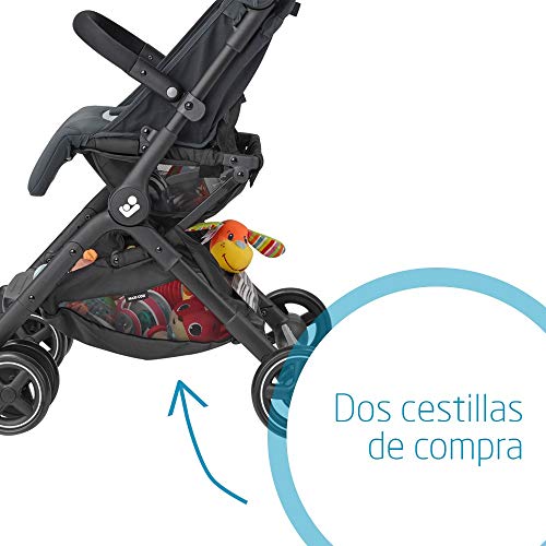 Maxi-Cosi Lara 2, Silla Paseo Ligera y Compacta, Reclinable y Plegable Con Plegado Fácil, Desde El Nacimiento Hasta 22 Kg (4 Años) Color Essential Graphite