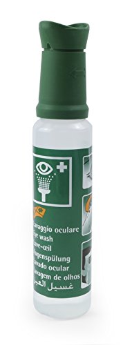 MedX5 (Upgrade 2020) 250 ml ducha ocular de emergencia 0,9 % NaCl, producto para el lavado de ojos con suero fisiológico (0,9 %), producto de lavado ocular, solución para el lavado ocular