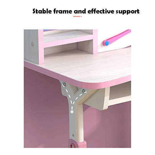 Mesa Infantil con Silla De Altura Ajustable con Lámpara De Mesa, Sentado Ortesis, Multifuncional Escritorio Lnfantil,For Estudiantes De La Escuela, Conveniente For Los Niños O Niñas De 3-18