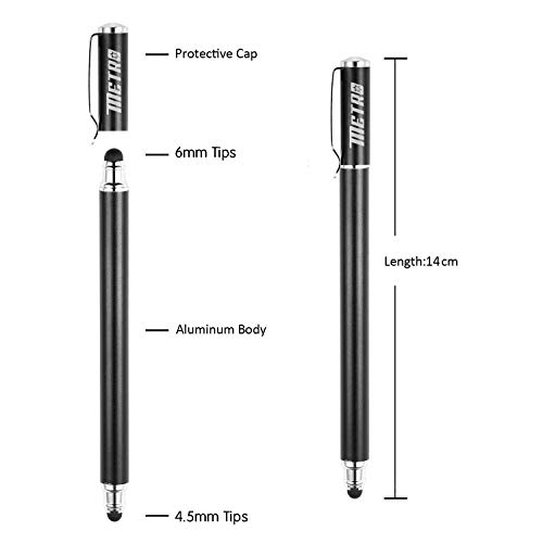 METRO de Alta Calidad Universal de Lápiz Capacitivo Punta Fina 2 en 1 Lápiz Capacitivo para Todos Los de Pantalla Táctil Apple Ipads, Ipad Mini, Teléfonos Móviles, Smartphones y Tabletas