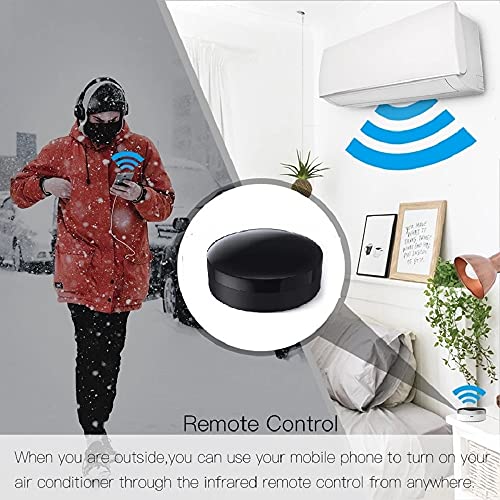 MHCOZY Control Remoto Universal IR y RF, Aprendizaje de código, Control Remoto WiFi para hogares Inteligentes y Dispositivos, para TV, CA, Luces, Compatible con Alexa