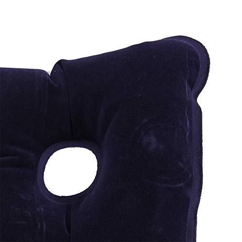 Mikrokos Prevención de úlceras por presión Asiento Cuadrado para prevención de úlceras por presión Asiento Cojín Cuadrado Antiescaras Cojín Inflable(Azul)