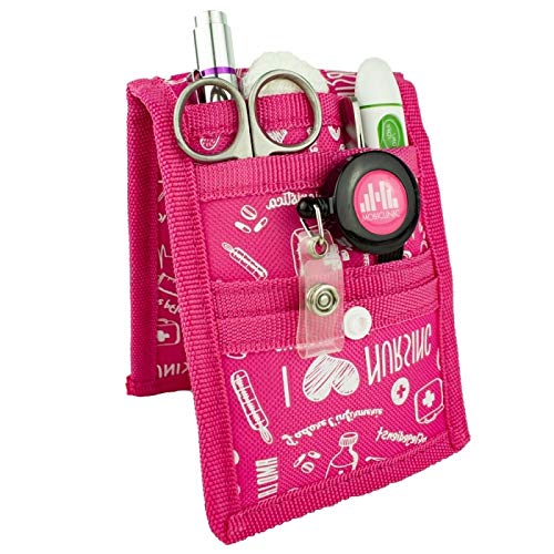 MINIKEEN'S, Salvabolsillos enfermera, Estampado rosa, Mobiclinic