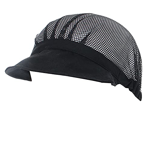 MISEMIYA - GORRO VISERA GORRO VISERA UNISEX GORRO COCINA GORRO CHEF GORRO COCINERA GORRO COCINERO Ref.915 - Negro, Pack* 1 Pcs