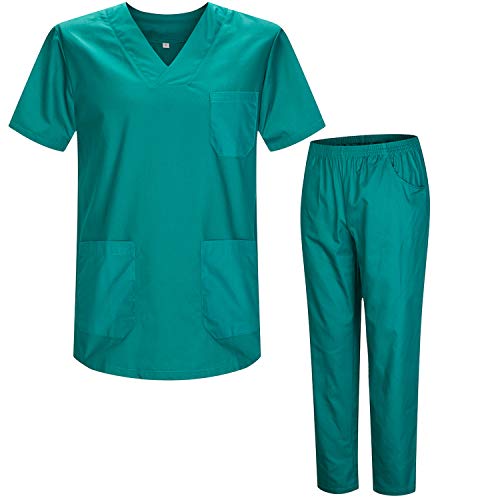 MISEMIYA - Uniforme Sanitario Unisex Uniformes Sanitarios MÉDICOS Conjuntos Sanitarios - L, Verd