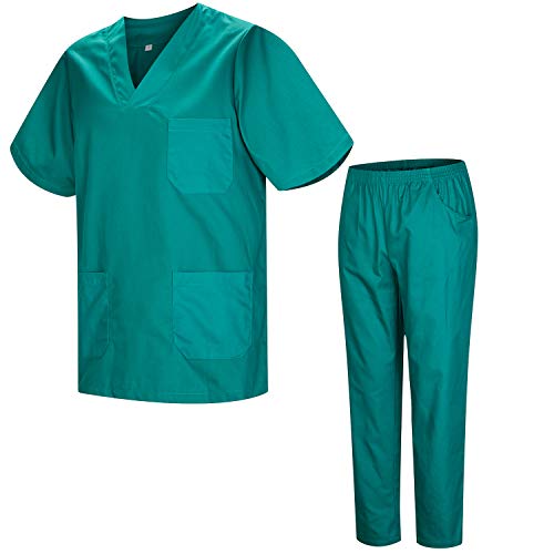 MISEMIYA - Uniforme Sanitario Unisex Uniformes Sanitarios MÉDICOS Conjuntos Sanitarios - L, Verd