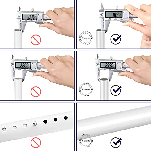 Misounda Extensible Barra Para Cortinas De Ducha,| Con 12 ganchos | Acero Inoxidable Barra Telescópica Para Baño Barra De Cortina De Tensión Raíl Para Instalar Sin Taladro. (Blanco, 65-115 cm)