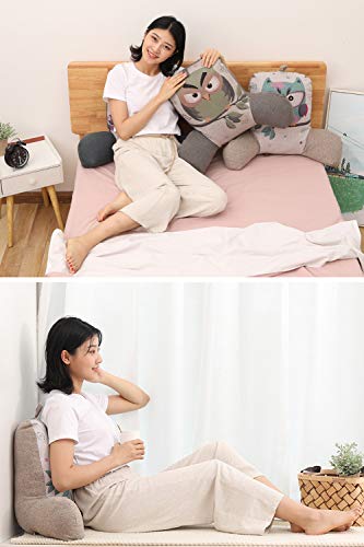 MJTP Confort Almohada de Lectura terapéutica Cojín de Soporte Lumbar Funda Lavable Soporte de Brazo Resistente Ideal como Respaldo para Libros o Juegos