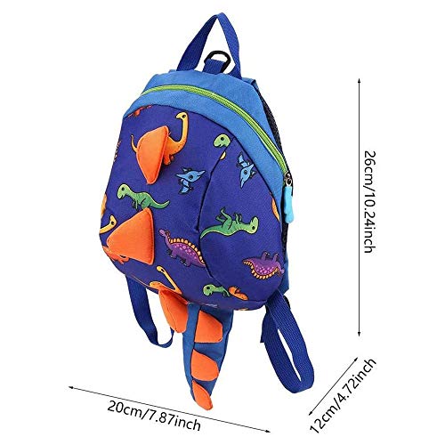 Mochila para Niños, Mochilas de Dinosaurio, Mochila de Dibujos Animados para Niños, Mochila Escolar para Niños Pequeños, con Cuerda Antipérdida, Forma de Dinosaurio, Favorito de Los Niños