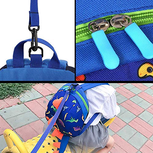 Mochila para Niños, Mochilas de Dinosaurio, Mochila de Dibujos Animados para Niños, Mochila Escolar para Niños Pequeños, con Cuerda Antipérdida, Forma de Dinosaurio, Favorito de Los Niños