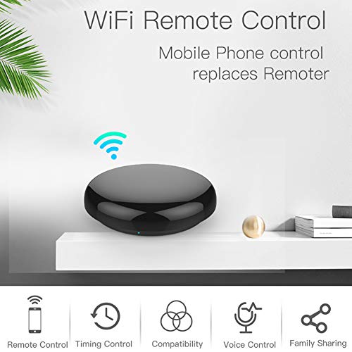 MOES Hub Mini IR Control Remoto Inteligente， Infrarrojo Domotica WiFi, Control de Aire Acondicionado Smart Home, Compatible con Alexa, Google Home, con la Voz o Las Apps Smart Life y Tuya