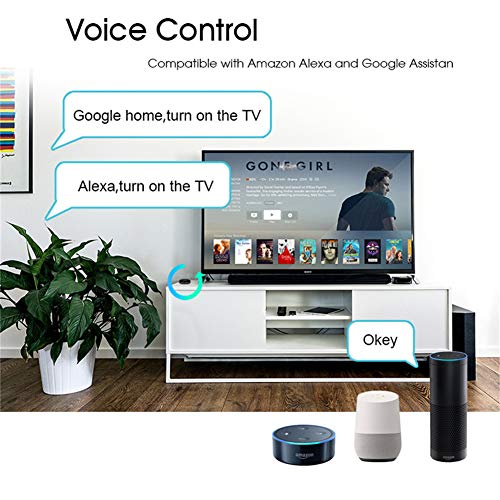 MOES Hub Mini IR Control Remoto Inteligente， Infrarrojo Domotica WiFi, Control de Aire Acondicionado Smart Home, Compatible con Alexa, Google Home, con la Voz o Las Apps Smart Life y Tuya