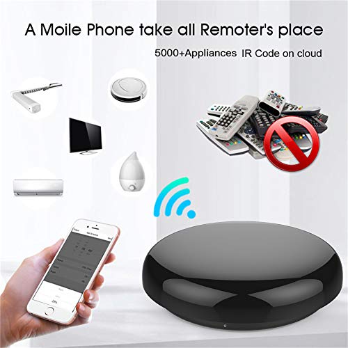 MOES Hub Mini IR Control Remoto Inteligente， Infrarrojo Domotica WiFi, Control de Aire Acondicionado Smart Home, Compatible con Alexa, Google Home, con la Voz o Las Apps Smart Life y Tuya