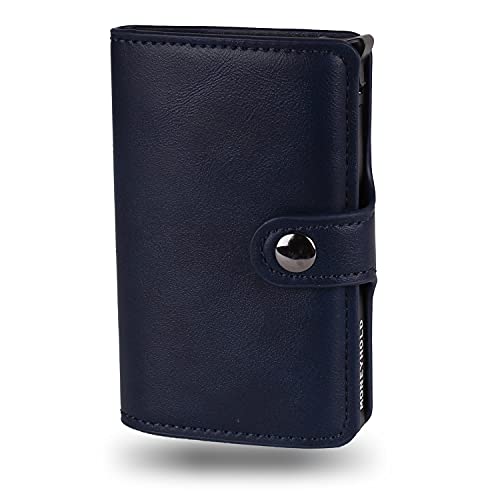 Moneyhold® - Carteras para Hombre, Tarjetero para Tarjetas de Credito Hombre Pequeño - Portadocumentos & Billetera Hombre/Mujer - Regalos para Hombre - Cartera Hombre (3 - Azul)