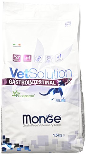 MONGE Veterinary Solution Gato Gastrointestinal kg 1,5 Comida para Gatos, Multicolor, única