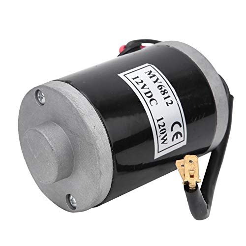 Motor Cepillado-MY6812 12V 120W Motor de Cepillo pequeño de Alta Velocidad con polea de Correa Scooter eléctrico Accesorio para Bicicleta eléctrica