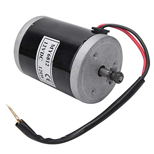 Motor Cepillado-MY6812 12V 120W Motor de Cepillo pequeño de Alta Velocidad con polea de Correa Scooter eléctrico Accesorio para Bicicleta eléctrica