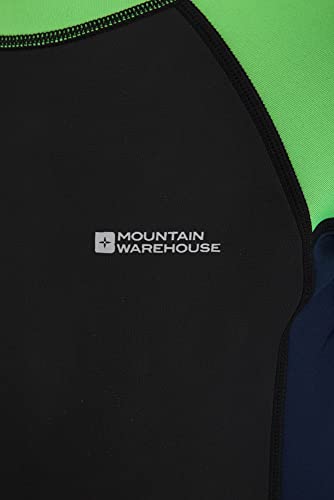 Mountain Warehouse Traje de Buceo para niños - Cuerpo: 2.5mm, Neopreno con Cremallera de fácil Deslizamiento - Costuras Planas - Cuello Ajustable -para bucear en Verano Azul Brillante 13 Años