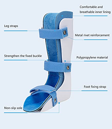 MTYQE Férulas nocturnas para Fascitis Plantar Infantil, Ortesis de Tobillo, cómodo Soporte para Fascitis Plantar, Soporte ortopédico para pies para tendinitis de Aquiles,Right,24