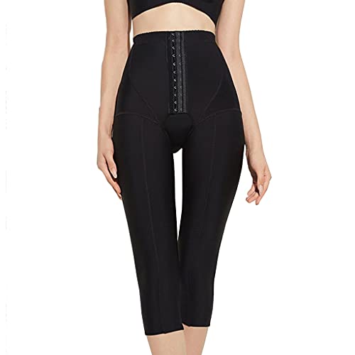 Mujeres Gancho Fajas Control Ultra Firme Cintura Alta Levantador de Glúteos Comodidad Muslo Más Delgado, Liposuccion Posparto Modelador de Piernas (Color : Nero, Size : XXL)