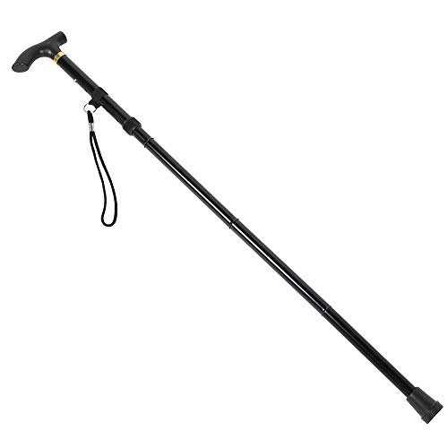 Muletas Walker Bastón de Goma Plegable de Altura Ajustable Adecuado para Escalada Ayudas para Caminar para apoyar a los Ancianos y muletas de Ancianos