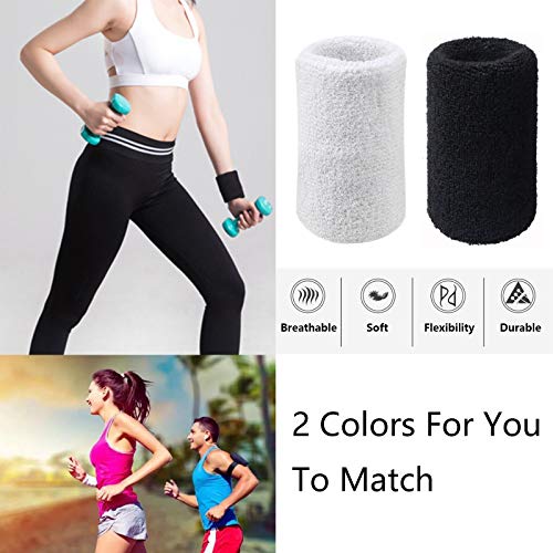 Muñequeras De Baloncesto De Fútbol Muñequeras De Elásticas Suave Pulsera De Fitness De Elasticidad Suave Muñequeras para El Sudor Algodón Sudor Suave Cómodo Correr Deporte Juegos De Pelota Ciclismo