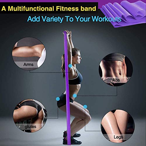 MZFANG Banda Elástica Fitness,Largo Yoga Cintas Elásticas Látex Natural para Fitness, Estiramiento, flexibilidad, pilate, Ballet, Gimnasia y rehabilitación, Multifuncional Bandas de Resistencia