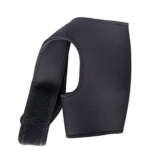 N-K Banda de sujeción ajustable para el hombro para fútbol, protección del hombro, recuperación muscular, recuperación muscular, color negro, 1 unidad, rentable y duradero