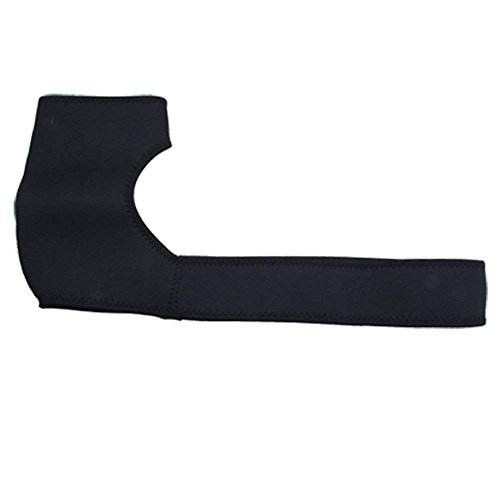 N-K Banda de sujeción ajustable para el hombro para fútbol, protección del hombro, recuperación muscular, recuperación muscular, color negro, 1 unidad, rentable y duradero