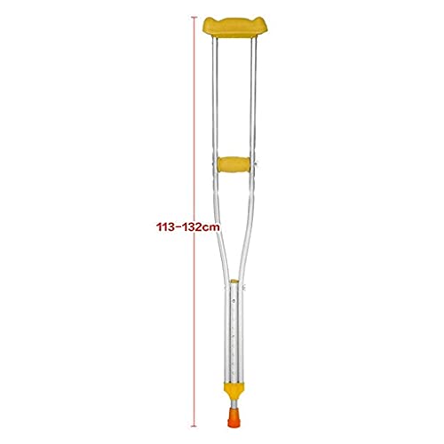 N\C Par de muletas para Las Axilas, muletas axilares de Altura Ajustable, ayudas con empuñaduras Suaves, Bastones duraderos para Pacientes con Lesiones en Las extremidades Inferiores, Gris LKWK