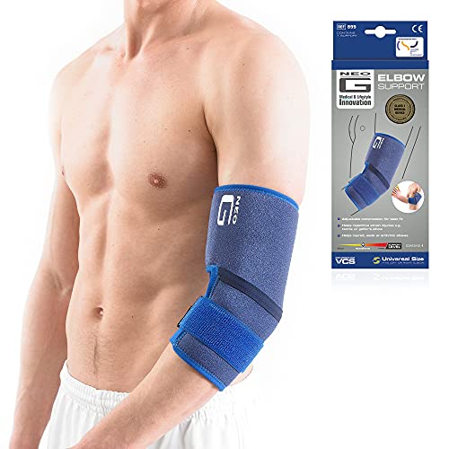 Neo G Codera - Calidad de Grado Médico. Ayuda con esguinces, lesiones por esfuerzo repetitivo, epitrocleítis, codo de tenista/golfista, codos lesionados, débiles o artríticos. Tamaño Universal -Unisex