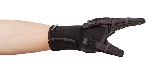 Neofect Extender Plus-Espasticidad Rehabilitación Guante Mano Dedo Flexión Extensión Agarre Fino Coordinación Motora Recuperación Entrenamiento, Hemiplejía, Sci, TBI (Medio, Izquierda)