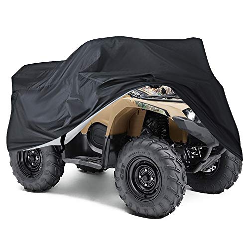 Neverland - Funda Protectora para Moto Quad ATV Exterior Anti UV XXXL, Color Negro