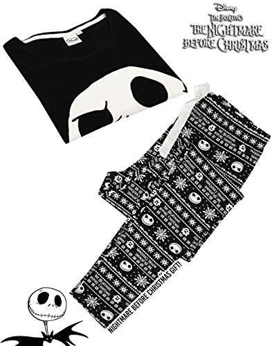 Nightmare Before Christmas Pijamas Jack Skellington Conjunto de Pantalones PJ