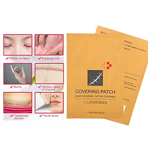 Niiyen Parche para Cubrir la Piel, láminas de Silicona para Cicatrices, Corrector de Cicatrices desechable, Cubierta para imperfecciones de la Piel, Cinta Adhesiva para Ocultar(Color de Piel)