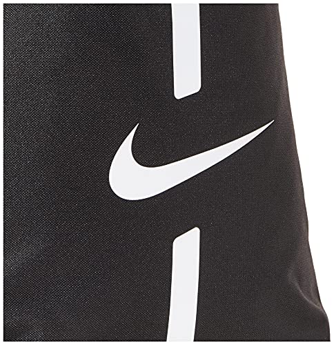 NIKE Academy Gymsack Mochila, Unisex Adulto, Negro/Negro/Blanco, MISC