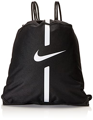 NIKE Academy Gymsack Mochila, Unisex Adulto, Negro/Negro/Blanco, MISC